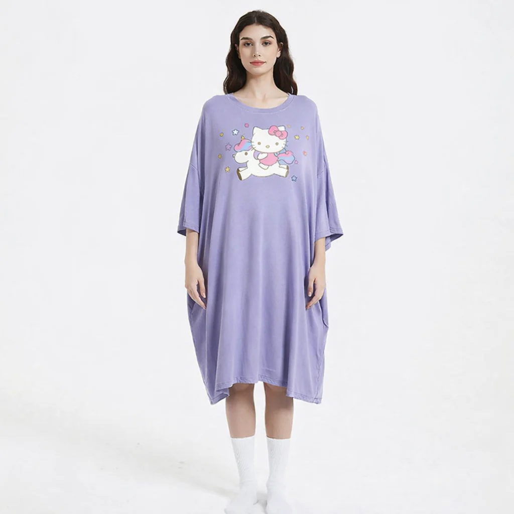 Hello Kitty Sleep Oversized Tee women's sleepy tees - Image 4