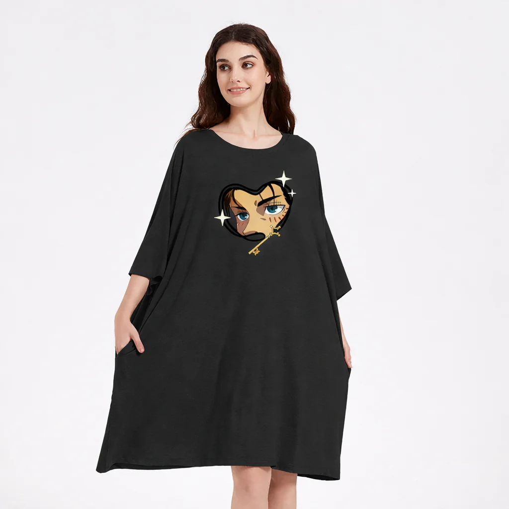 Eren Yeager Attack on Titan Sleep Oversized Tee - Image 3