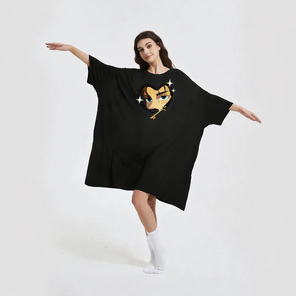 Eren Yeager Attack on Titan Sleep Oversized Tee - Image 5