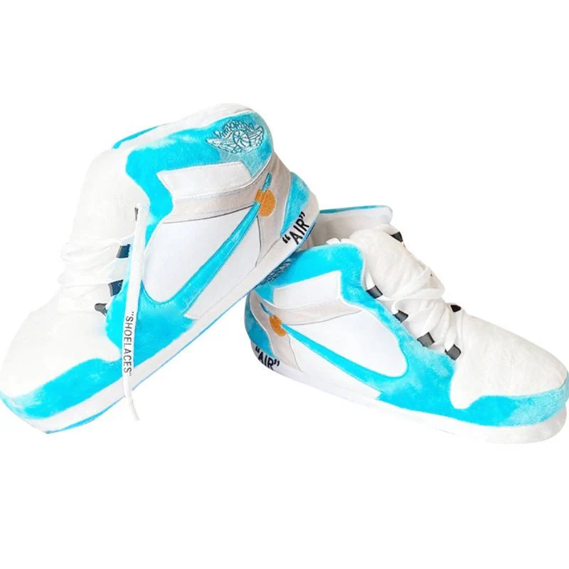 Sneaker Slippers Off-White OG blue Jordan 1 unisex for adults&kids - Image 4