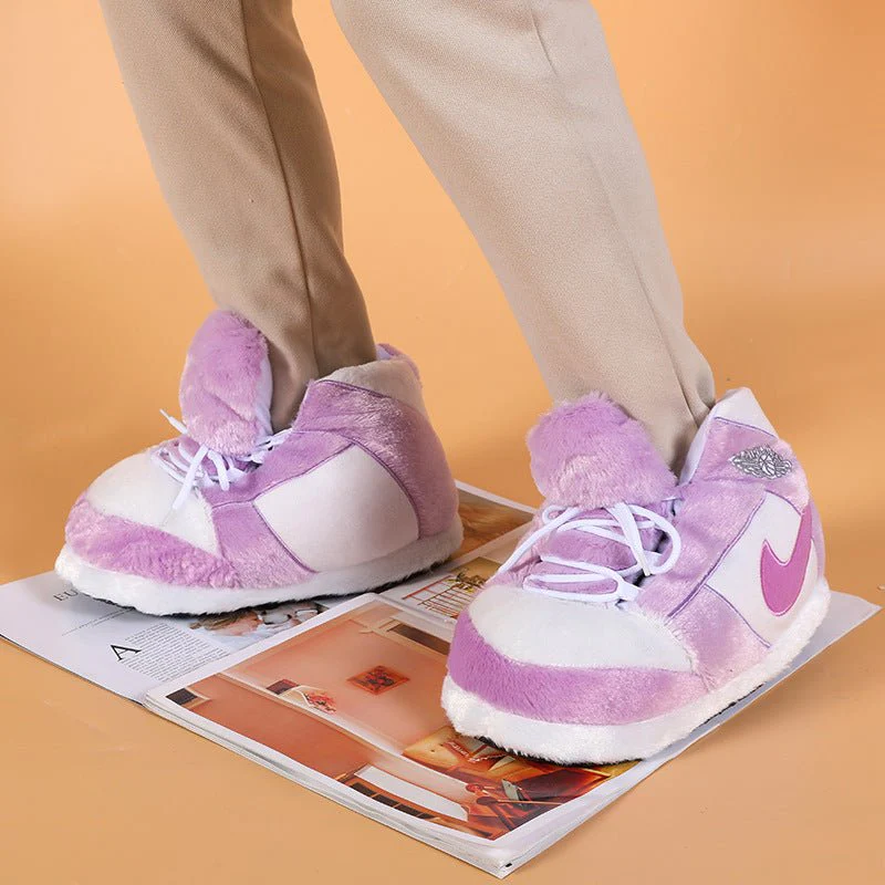 Sneaker Slippers Purple jordan 1 unisex for adults&kids - Image 3
